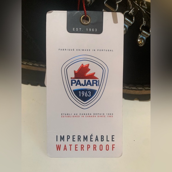 Womens Pajar waterproof suede winter booties, black, side zipper, NWOB, 7.5M - Picture 9 of 10